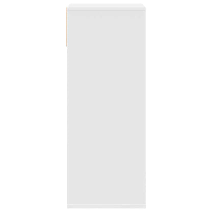 vidaXL Book Cabinet White 34x31x80 cm Engineered Wood