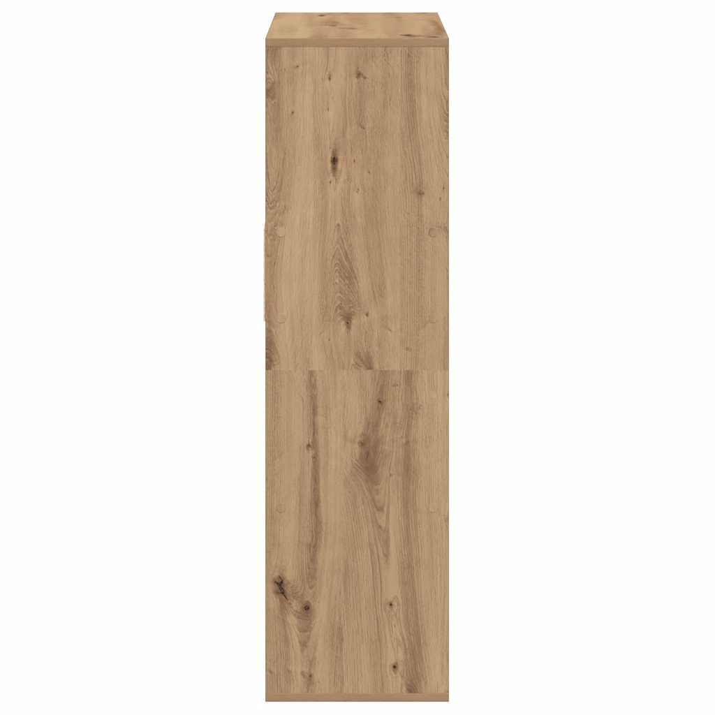 vidaXL Book Cabinet Artisan Oak 66x31x112 cm Engineered Wood