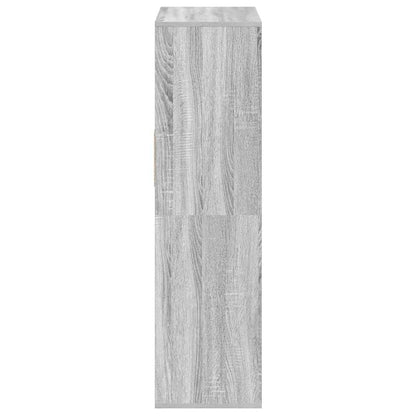 vidaXL Book Cabinet Grey Sonoma 66x31x112 cm Engineered Wood
