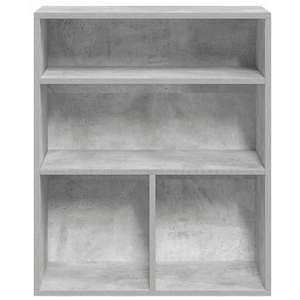 vidaXL Book Cabinet Concrete Grey 60x30x71.5 cm Engineered Wood