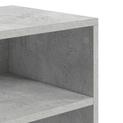 vidaXL Book Cabinet Concrete Grey 60x30x71,5 cm Engineered Wood
