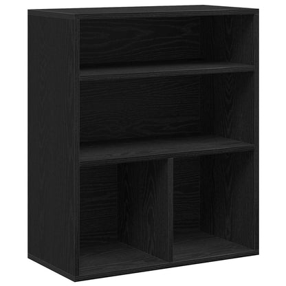 vidaXL Book Cabinet Black 60x30x71,5 cm Engineered Wood
