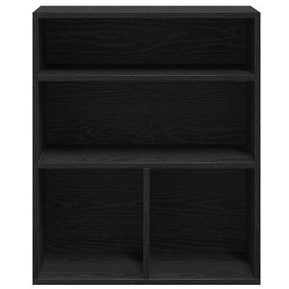 vidaXL Book Cabinet Black 60x30x71,5 cm Engineered Wood