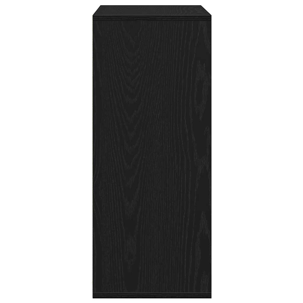 vidaXL Book Cabinet Black 60x30x71,5 cm Engineered Wood