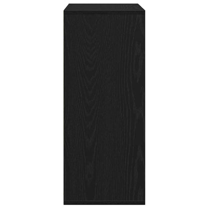 vidaXL Book Cabinet Black 60x30x71,5 cm Engineered Wood