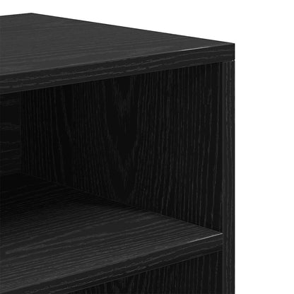vidaXL Book Cabinet Black 60x30x71,5 cm Engineered Wood