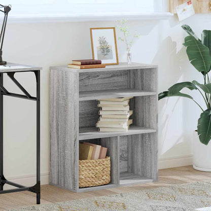 vidaXL Book Cabinet Grey Sonoma 60x30x71.5 cm Engineered Wood