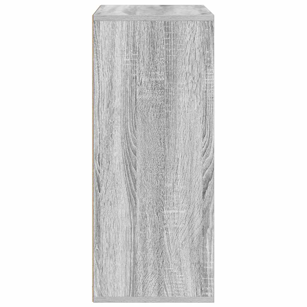 vidaXL Book Cabinet Grey Sonoma 60x30x71.5 cm Engineered Wood