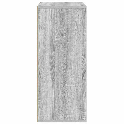 vidaXL Book Cabinet Grey Sonoma 60x30x71.5 cm Engineered Wood