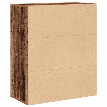 vidaXL Book Cabinet Old Wood 60x30x71,5 cm Engineered Wood