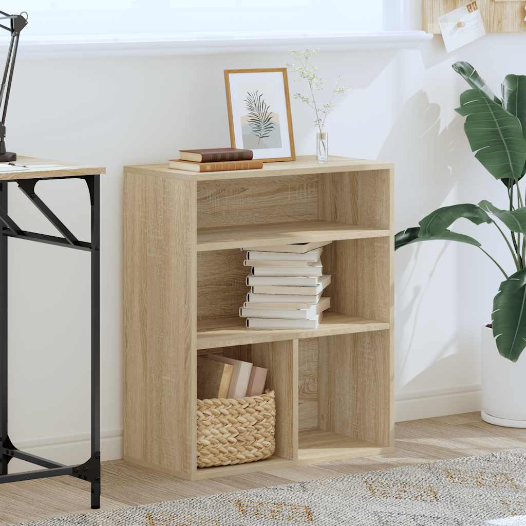 vidaXL Book Cabinet Sonoma Oak 60x30x71,5 cm Engineered Wood