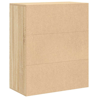 vidaXL Book Cabinet Sonoma Oak 60x30x71.5 cm Engineered Wood