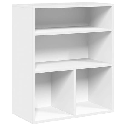 vidaXL Book Cabinet White 60x30x71,5 cm Engineered Wood