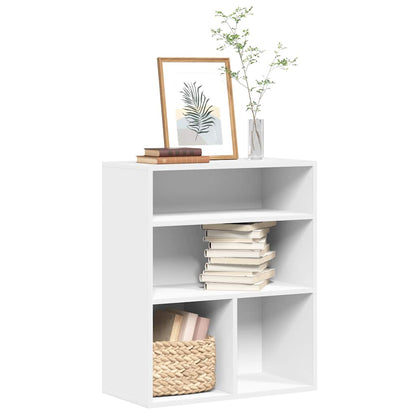 vidaXL Book Cabinet White 60x30x71,5 cm Engineered Wood