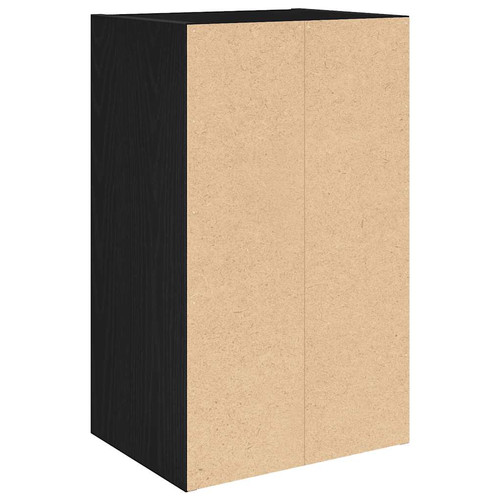 vidaXL Bookcase Black Oak 31x24x52 cm Engineered Wood
