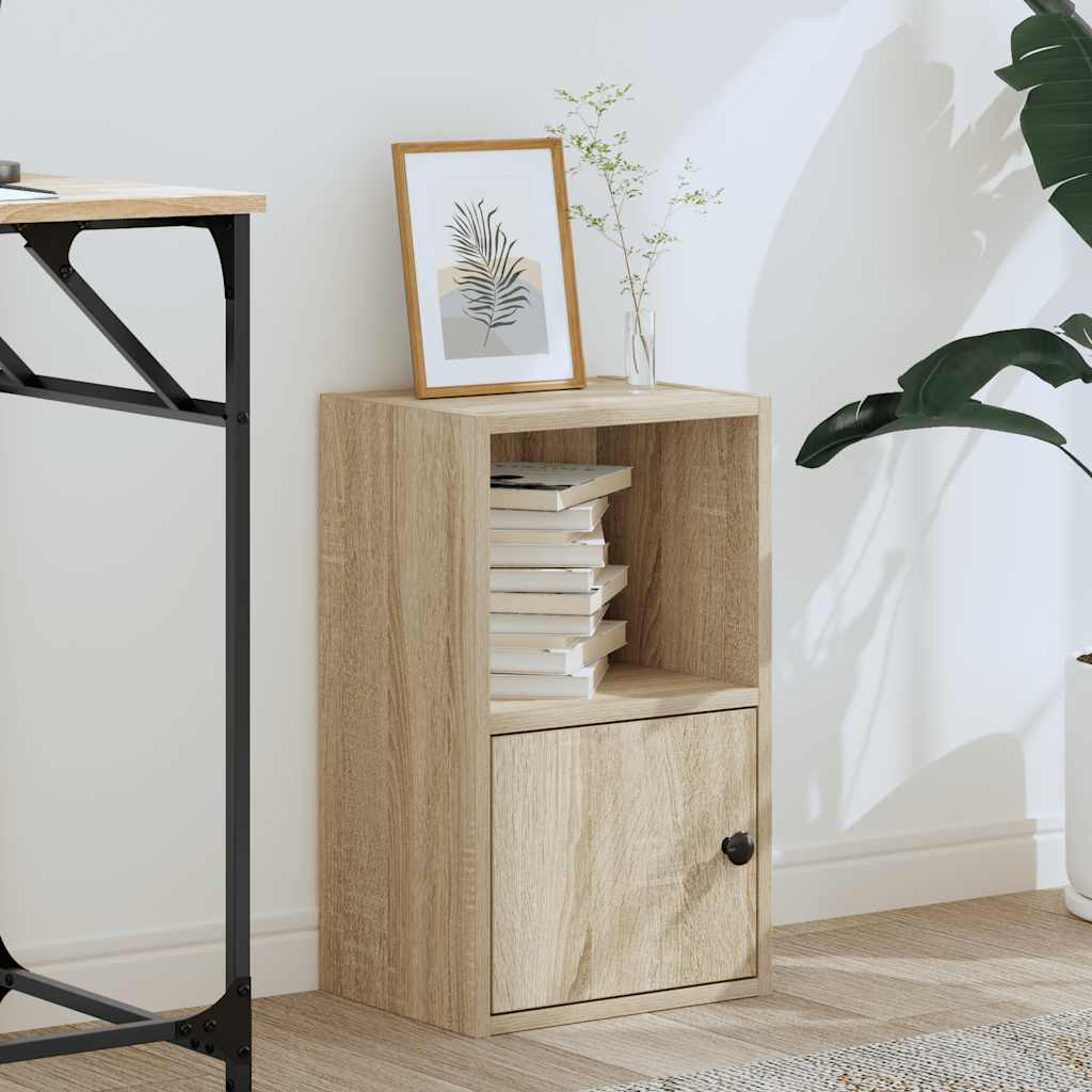 vidaXL Bookcase Sonoma Oak 31x24x52 cm Engineered Wood