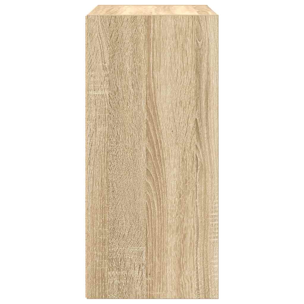 vidaXL Bookcase Sonoma Oak 31x24x52 cm Engineered Wood