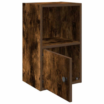vidaXL Bookcase Smoked Oak 31x24x52 cm Engineered Wood