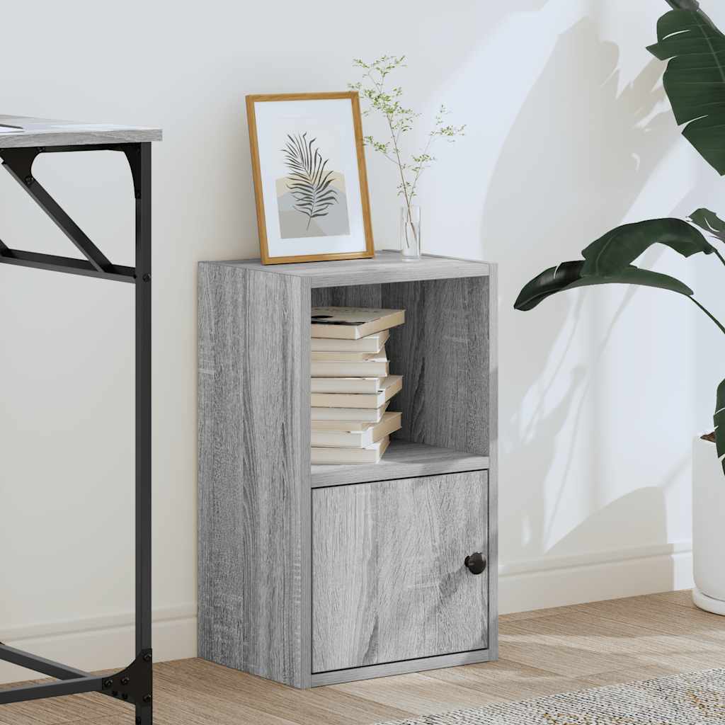 vidaXL Bookcase Grey Sonoma 31x24x52 cm Engineered Wood