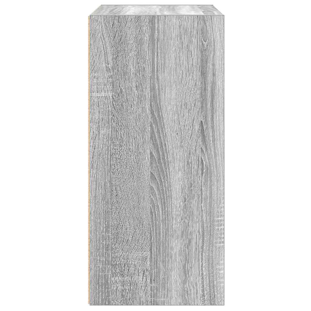 vidaXL Bookcase Grey Sonoma 31x24x52 cm Engineered Wood