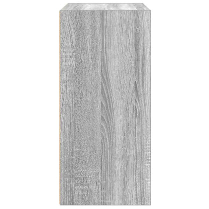 vidaXL Bookcase Grey Sonoma 31x24x52 cm Engineered Wood
