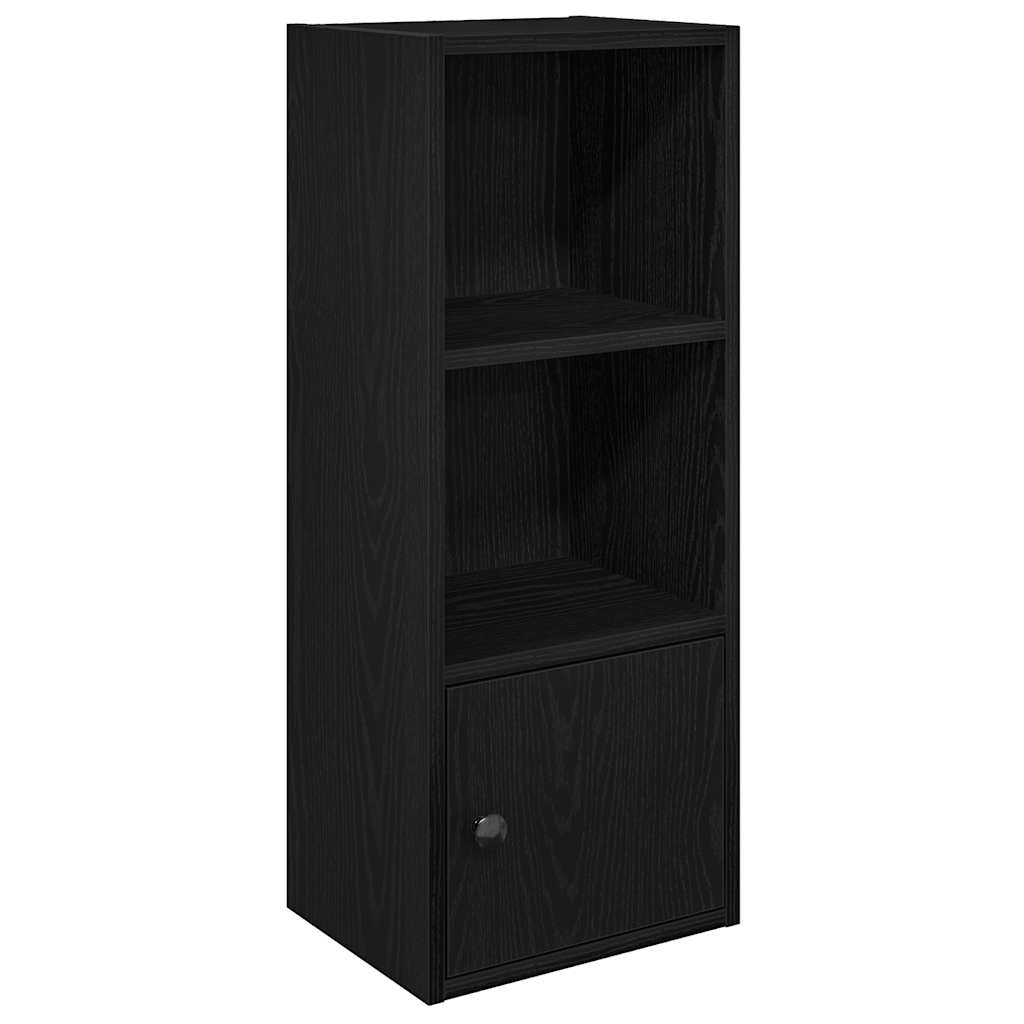vidaXL Bookcase Black Oak 31x24x77 cm Engineered Wood