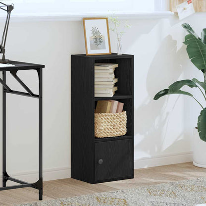 vidaXL Bookcase Black Oak 31x24x77 cm Engineered Wood