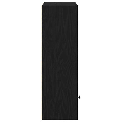 vidaXL Bookcase Black Oak 31x24x77 cm Engineered Wood