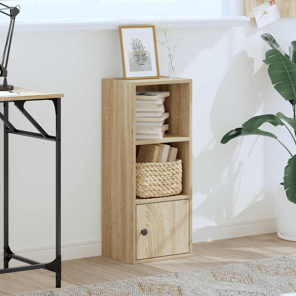 vidaXL Bookcase Sonoma Oak 31x24x77 cm Engineered Wood