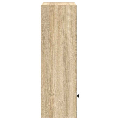 vidaXL Bookcase Sonoma Oak 31x24x77 cm Engineered Wood
