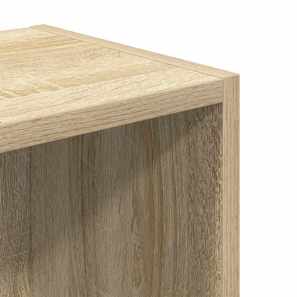 vidaXL Bookcase Sonoma Oak 31x24x77 cm Engineered Wood