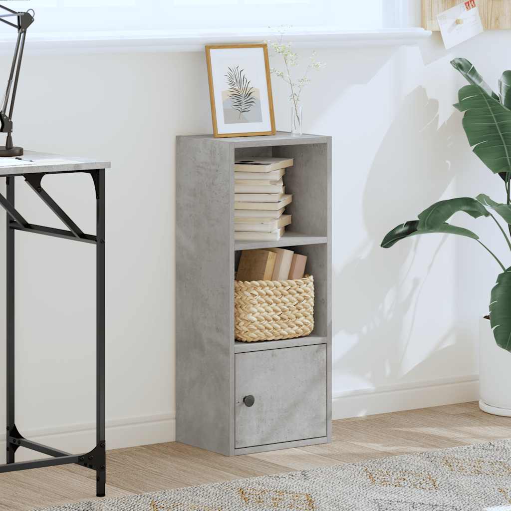 vidaXL Bookcase Concrete Grey 31x24x77 cm Engineered Wood
