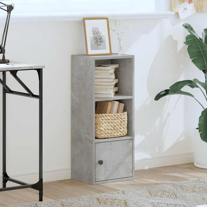 vidaXL Bookcase Concrete Grey 31x24x77 cm Engineered Wood