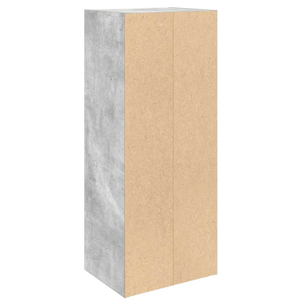 vidaXL Bookcase Concrete Grey 31x24x77 cm Engineered Wood