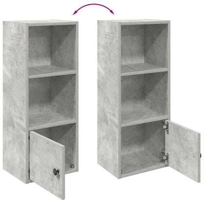 vidaXL Bookcase Concrete Grey 31x24x77 cm Engineered Wood