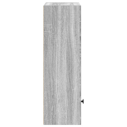 vidaXL Bookcase Grey Sonoma 31x24x77 cm Engineered Wood