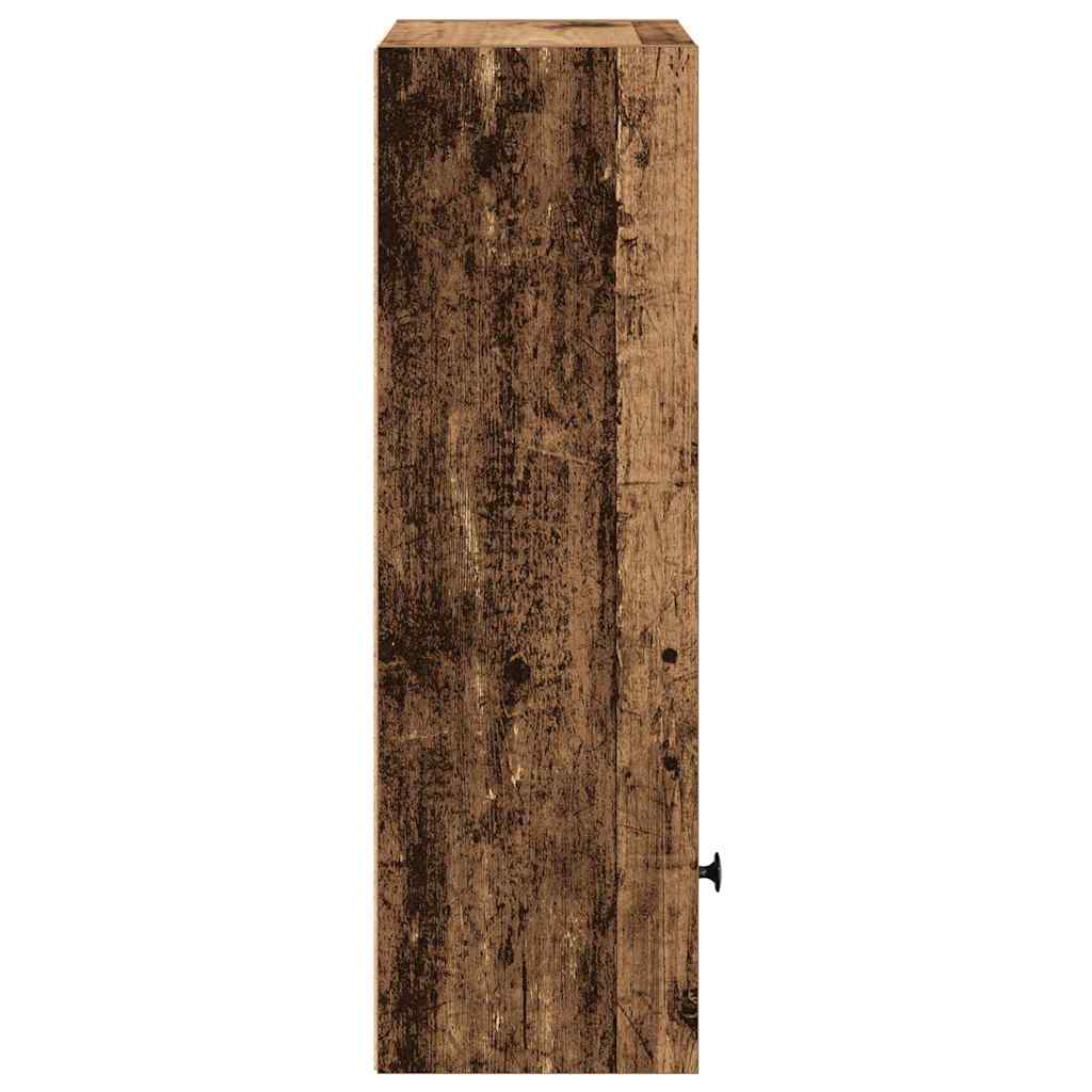 vidaXL Bookcase Old Wood 31x24x77 cm Engineered Wood