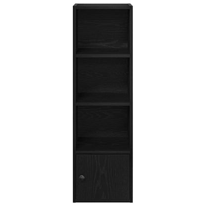 vidaXL Bookcase Black Oak 31x24x102 cm Engineered Wood