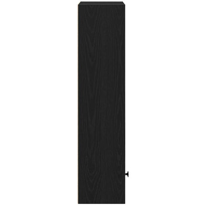 vidaXL Bookcase Black Oak 31x24x102 cm Engineered Wood