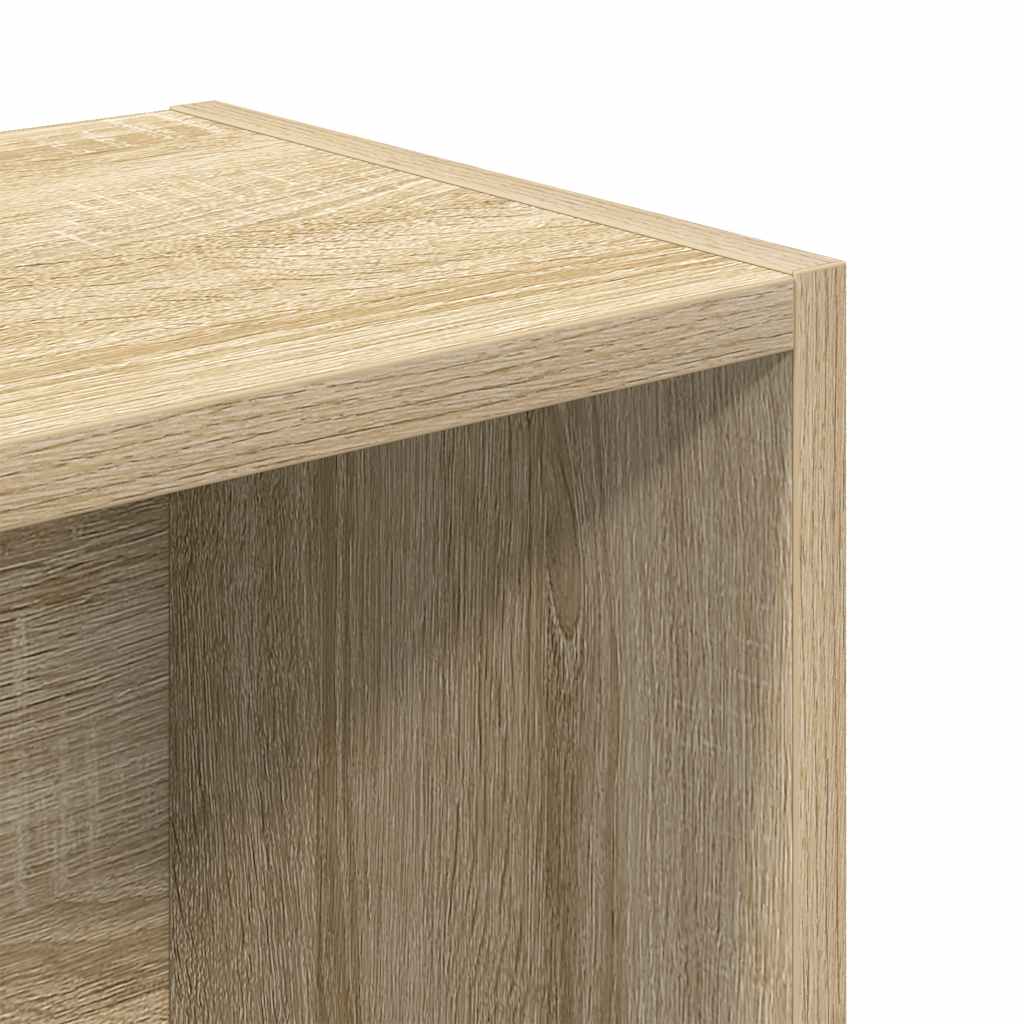 vidaXL Bookcase Sonoma Oak 31x24x102 cm Engineered Wood