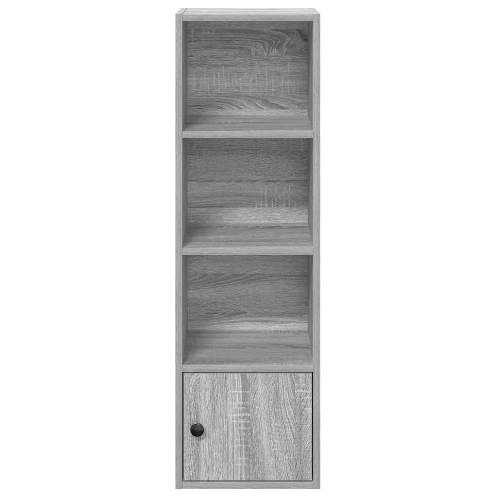 vidaXL Bookcase Grey Sonoma 31x24x102 cm Engineered Wood