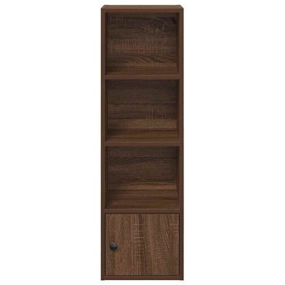 vidaXL Bookcase Brown Oak 31x24x102 cm Engineered Wood