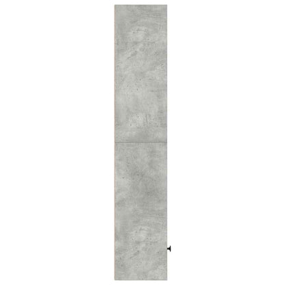 vidaXL Bookcase Concrete Grey 31x24x127 cm Engineered Wood