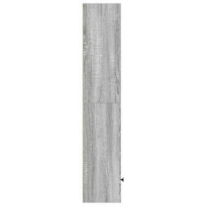 vidaXL Bookcase Grey Sonoma 31x24x127 cm Engineered Wood