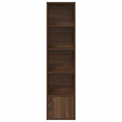 vidaXL Bookcase Brown Oak 31x24x127 cm Engineered Wood