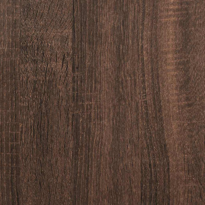 vidaXL Bookcase Brown Oak 31x24x127 cm Engineered Wood