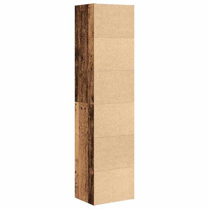 vidaXL Bookcase Old Wood 31x24x127 cm Engineered Wood