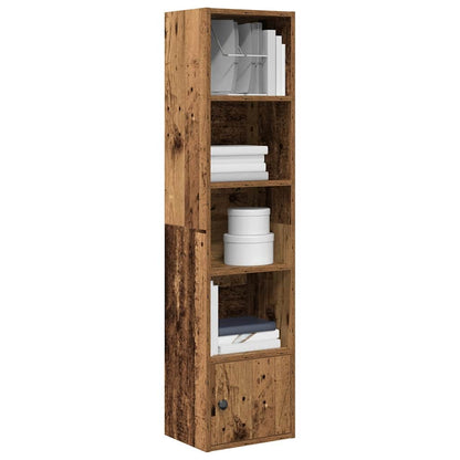 vidaXL Bookcase Old Wood 31x24x127 cm Engineered Wood