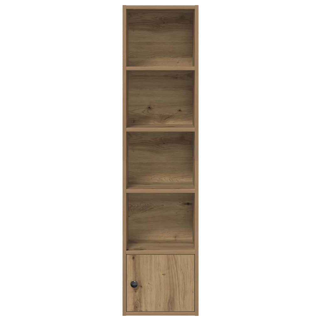 vidaXL Bookcase Artisan Oak 31x24x127 cm Engineered Wood