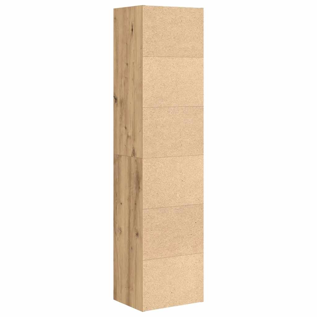 vidaXL Bookcase Artisan Oak 31x24x127 cm Engineered Wood